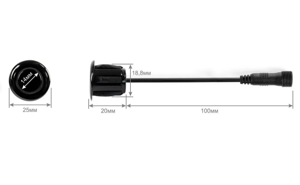 STEEL MATE C2 Black, парктроник