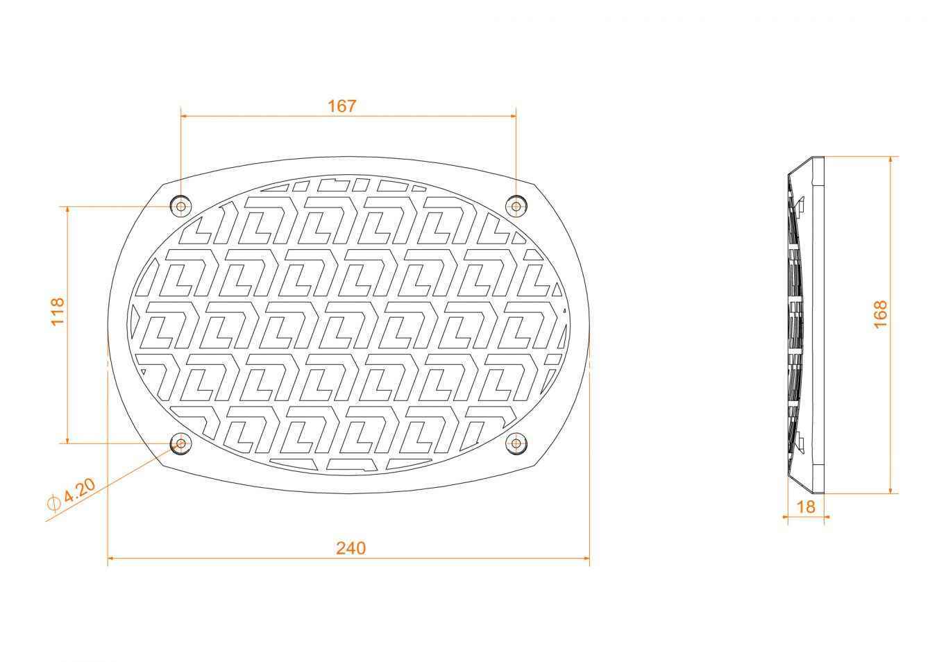 Защитная сетка DL Audio Gryphon Pro 69 Grill Black Защитная сетка DL Audio Gryphon Pro 69 Grill Black