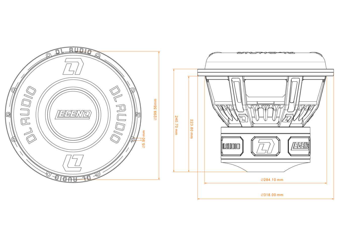 DL Audio Legend 12, сабвуфер 12