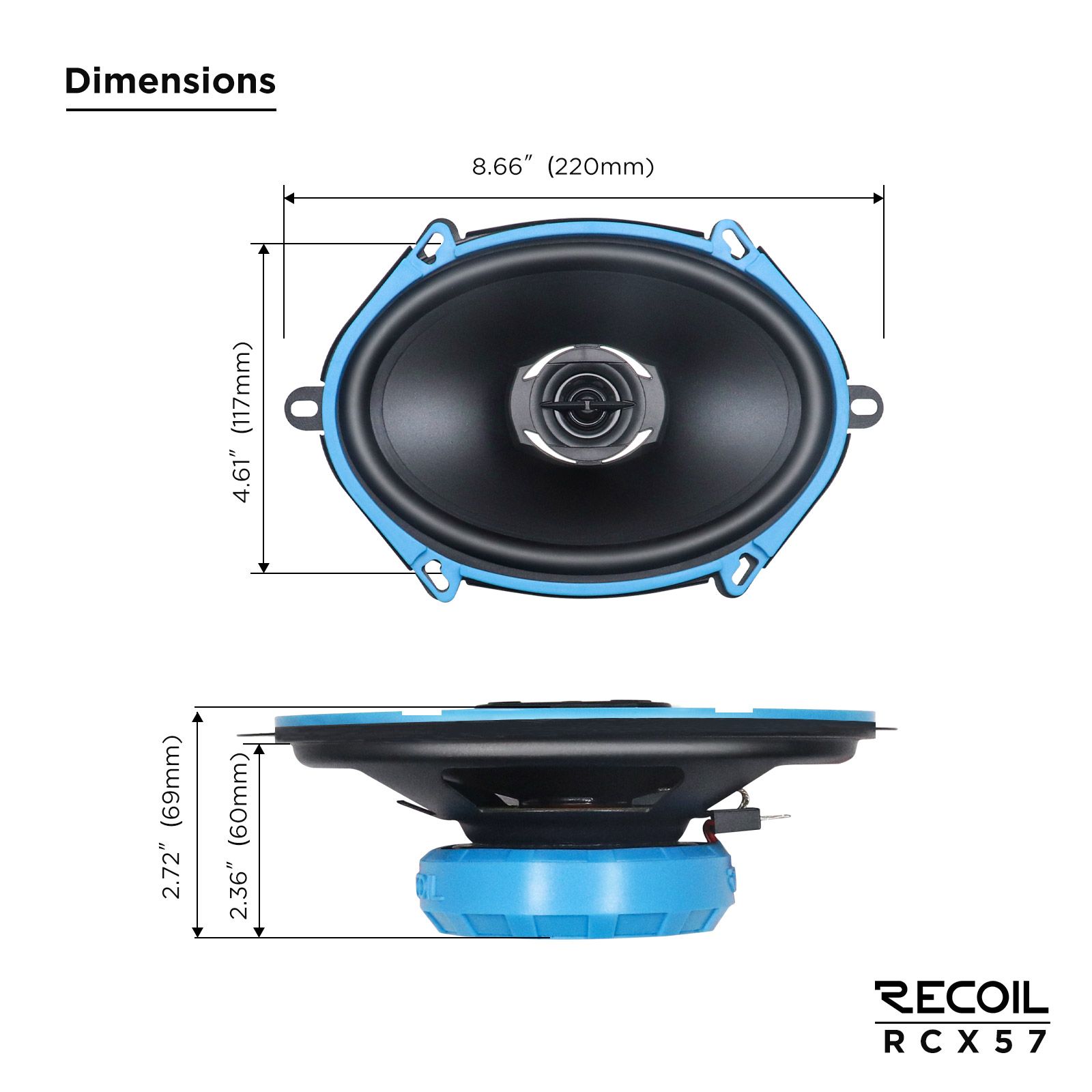 Recoil Audio ECHO RCX-57, коаксиальные динамики
