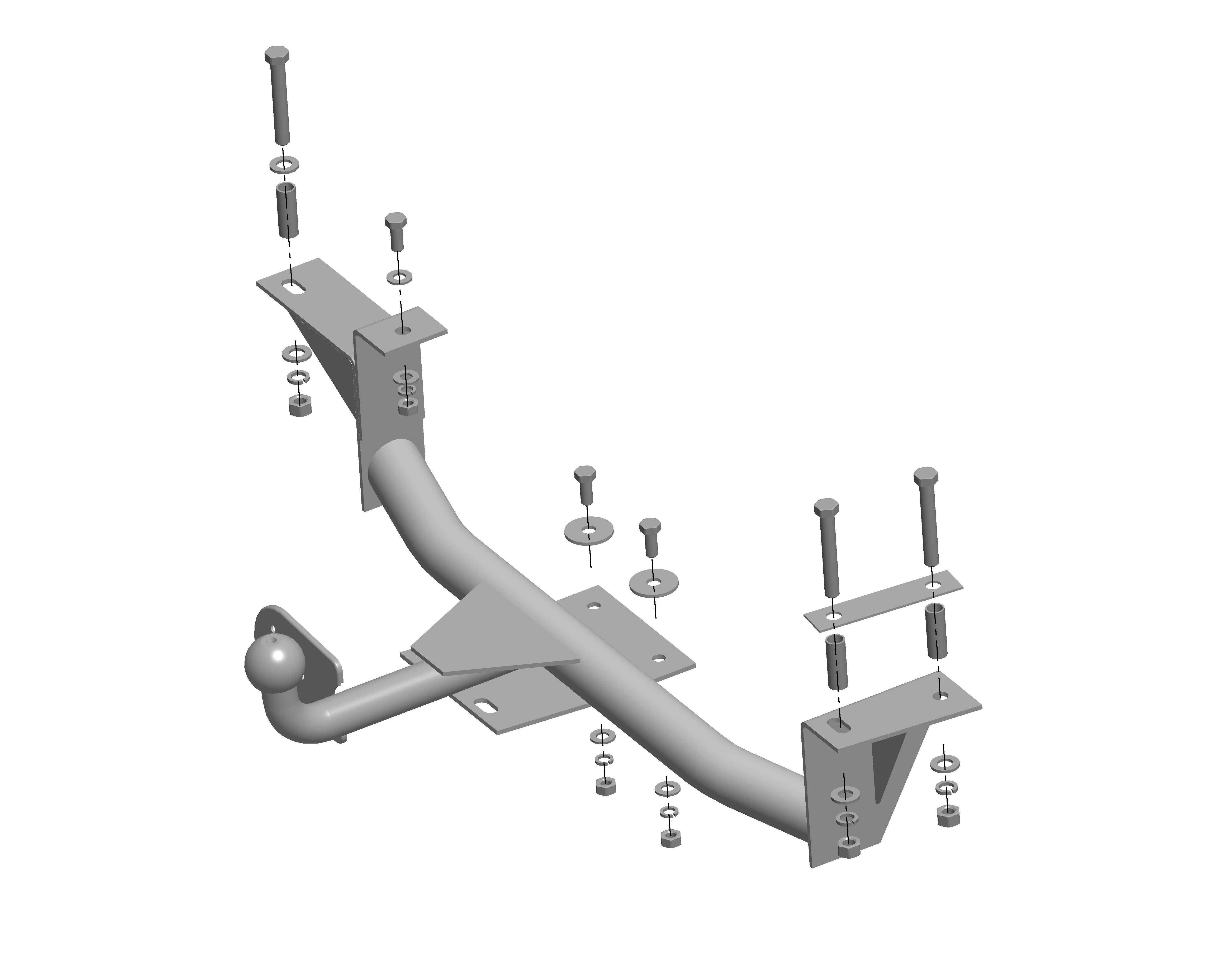 Фаркоп AvtoS VAZ-10 для ВАЗ 2110, 2111, 2112, 2170, 2172, Priora AvtoS, тип H