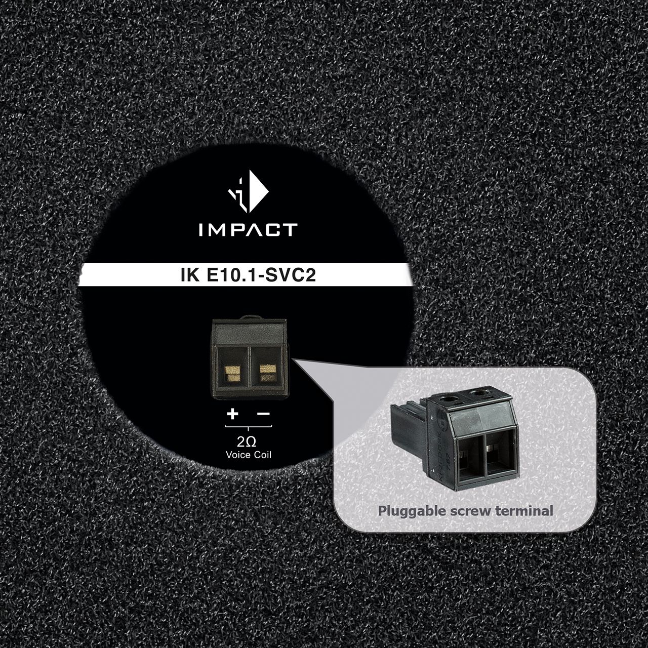 HELIX IK E10.1 SVC2 - 1х2 Ом, сабвуфер (K331015)