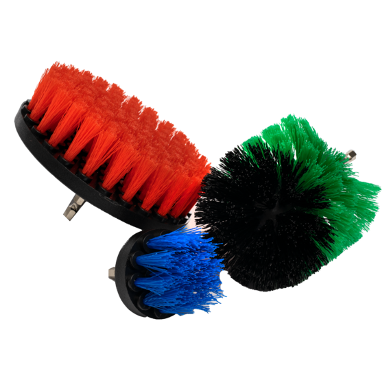 Комплект из 3х щеток для чистки с креплением для дрели LERATON DBS