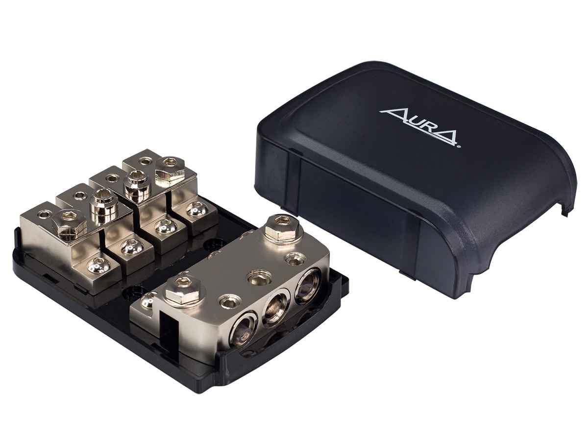 Aura FHM-4048 держатель на 4 предохранителя mini ANL