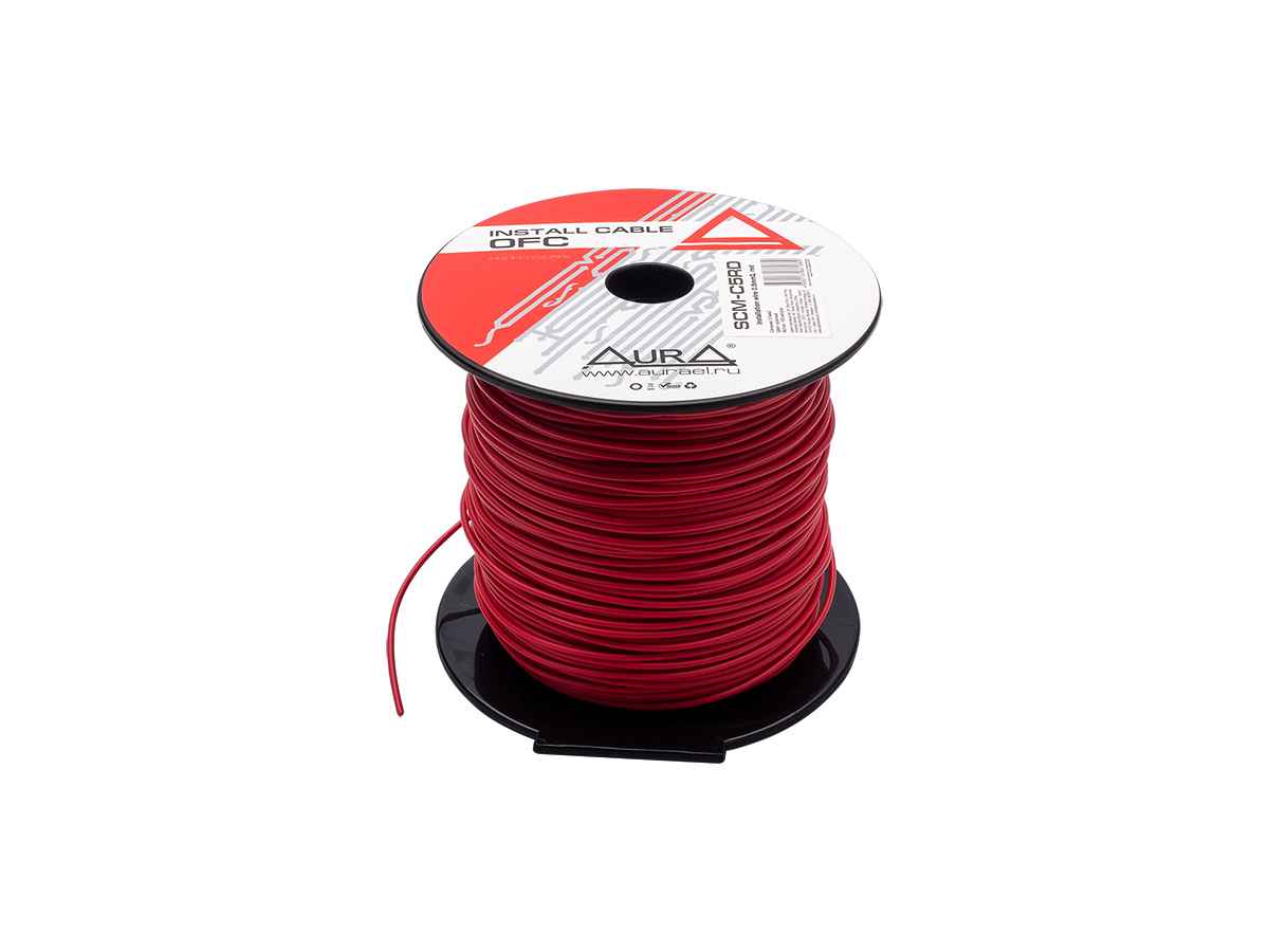 Aura SCM-C5RD, кабель монтажный (красный) 1х0.5 мм2