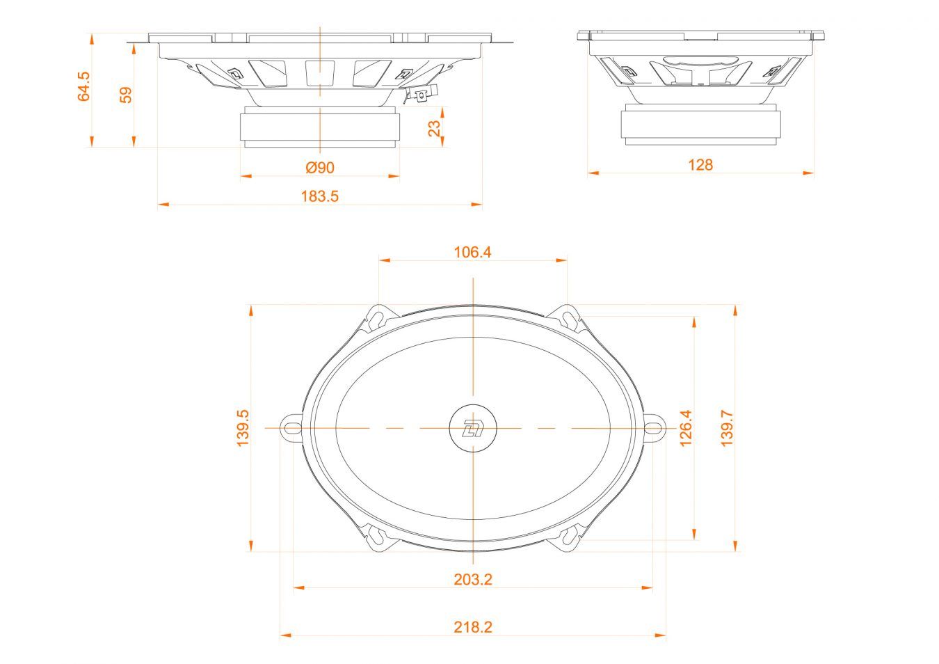 DL Audio Barracuda 57 V2, среднечастотные динамики