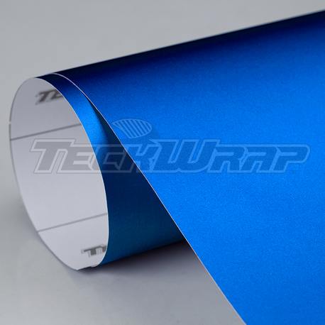 Матовая пленка TeckWrap Синий лазурный цвет, текстурная, размер 1,52м х 20м