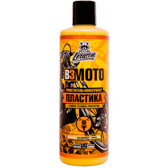 Очиститель-консервант пластика для мотоциклов LERATON B3 473мл.
