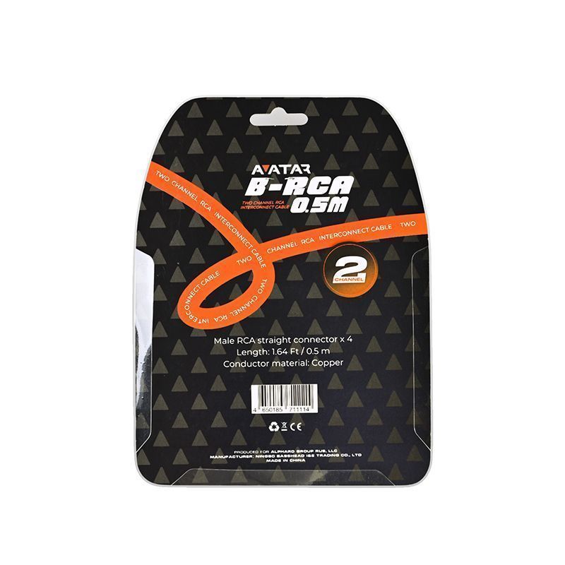 Avatar B-RCA 0.5m межблочный кабель 0.5 метр Avatar B-RCA 0.5m межблочный кабель 0.5 метр