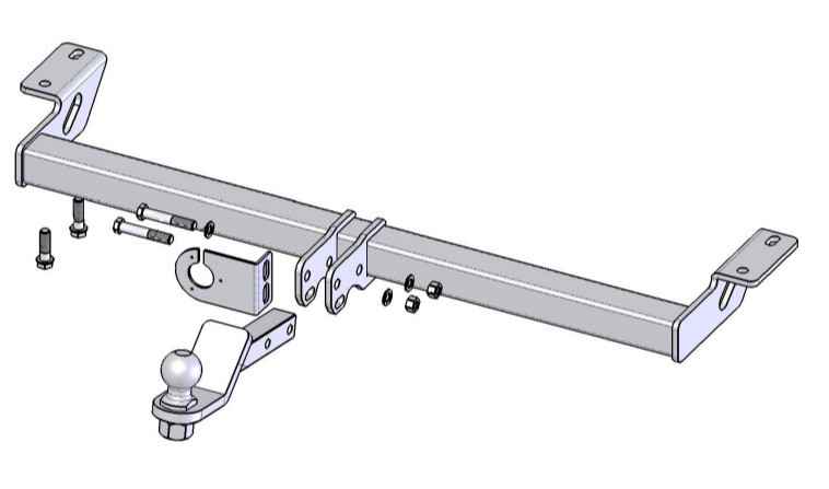 Фаркоп Leader Plus T101-AE для Toyota RAV 4 2000-2005, съемный шар (тип АE)