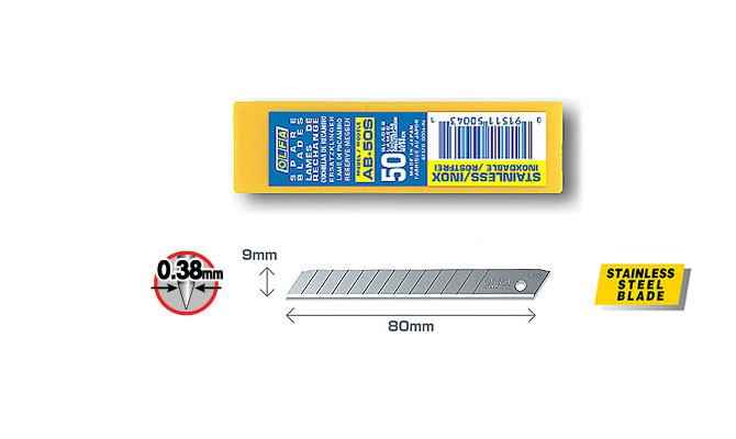 Лезвия OLFA AB-50B GT123