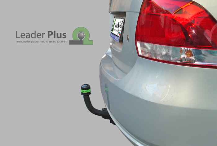 Фаркоп Leader Plus V125-A Volkswagen Polo V, VI (6R1) 2010-/ Skoda Rapid (NH) 2012-, шар типа A