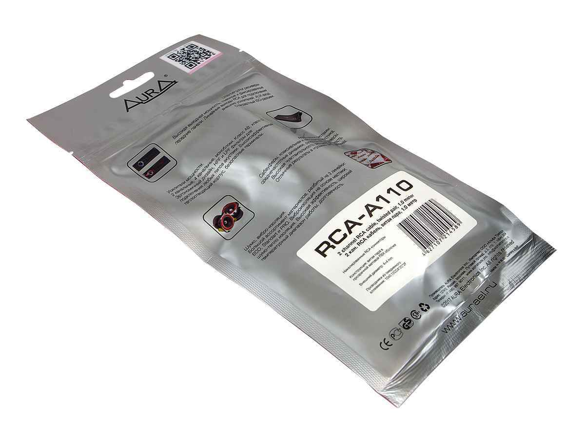 Aura RCA-A110MKII RCA-кабель 1 метр Aura RCA-A110MKII RCA-кабель 1 метр