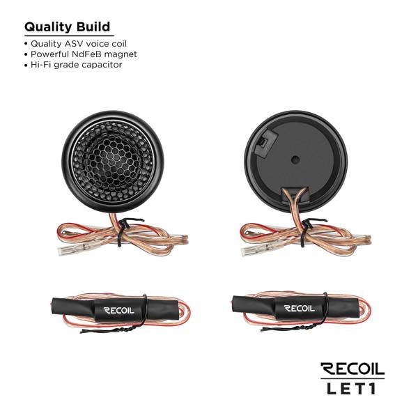 Recoil Audio LET1, высокочастотные динамики