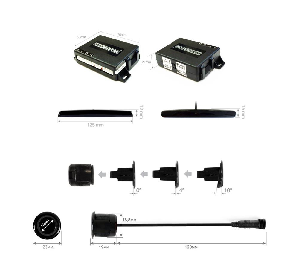 Парктроник ParkMaster 32F-4-A (4 датчика)