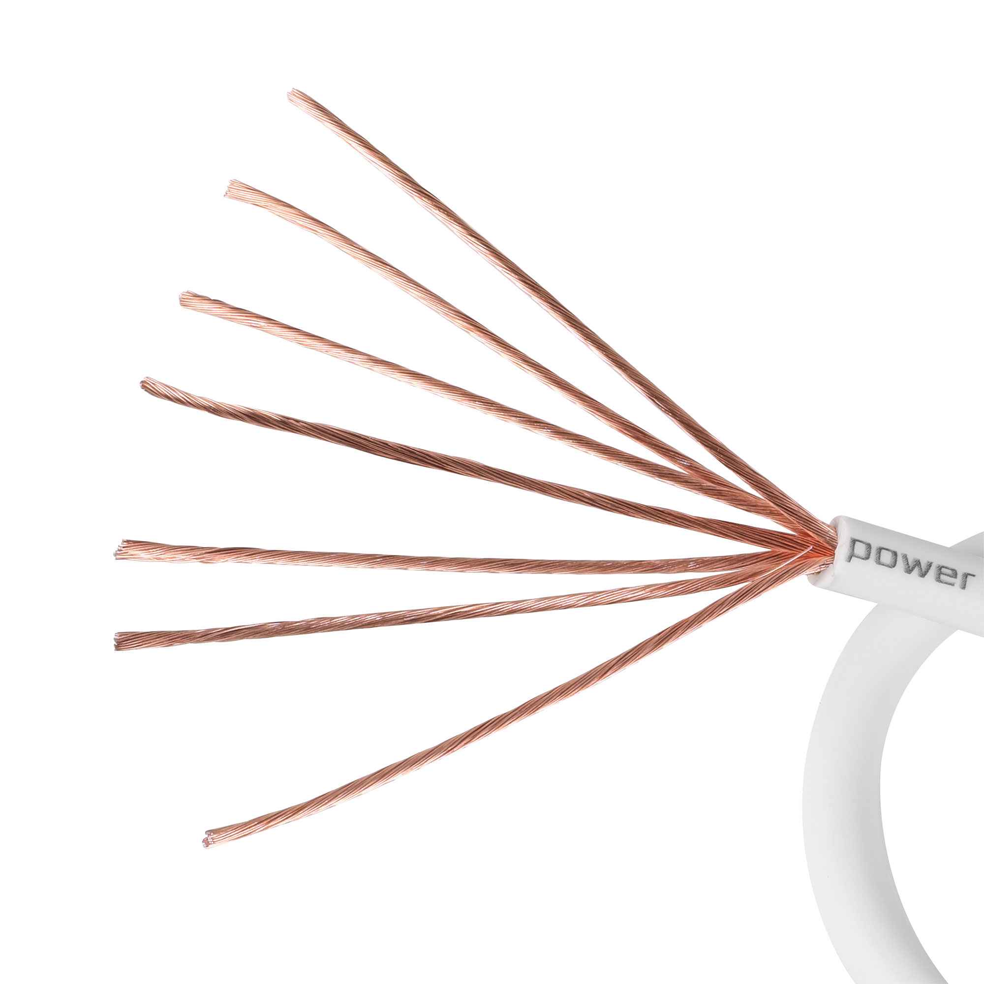 DL Audio Piranha Power Cable 0 Ga White