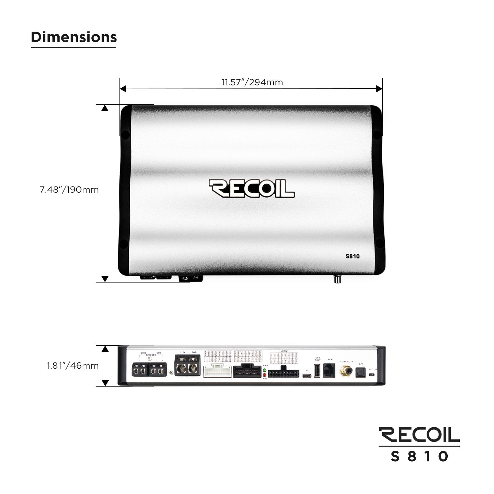 Recoil Audio S810 усилитель с процессором