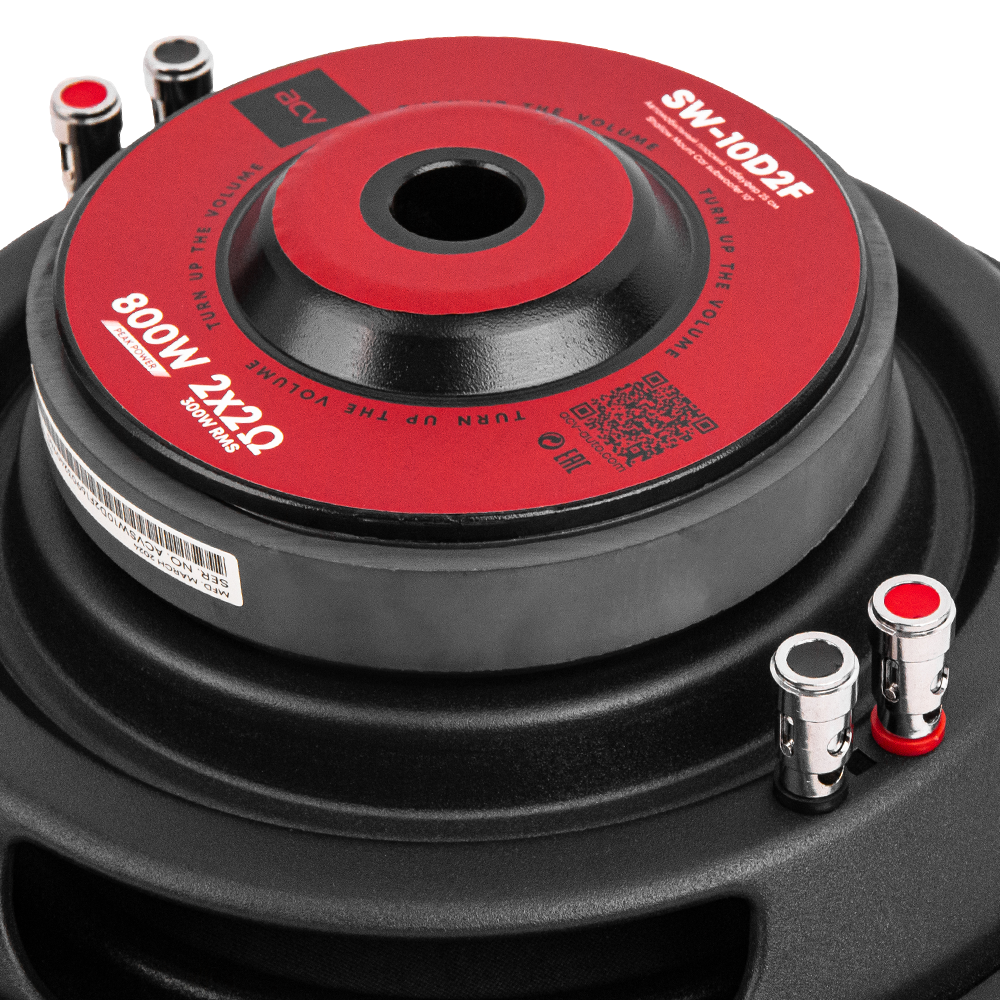 ACV SW-10D2F SLIM, плоский сабвуфер 10