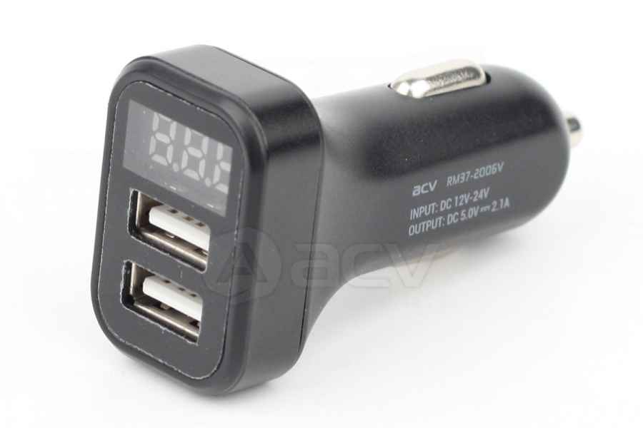 ACV RM37-2006V вольтметр черный с 2USB/2A