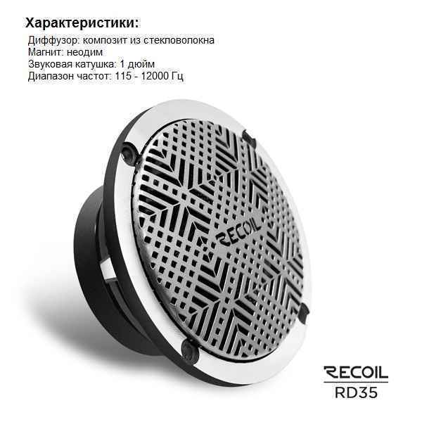 Recoil Audio Gray RD35, среднечастотные динамики