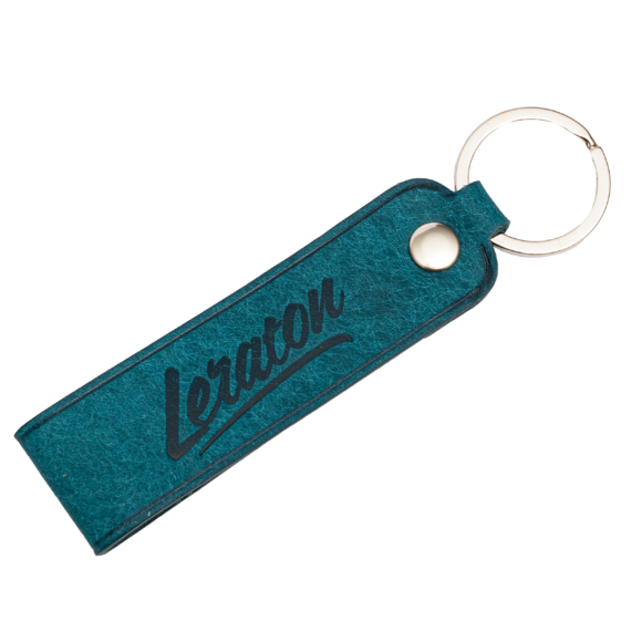 LERATON ORTENSIA, брелок из натуральной кожи (темно-бирюзовый)
