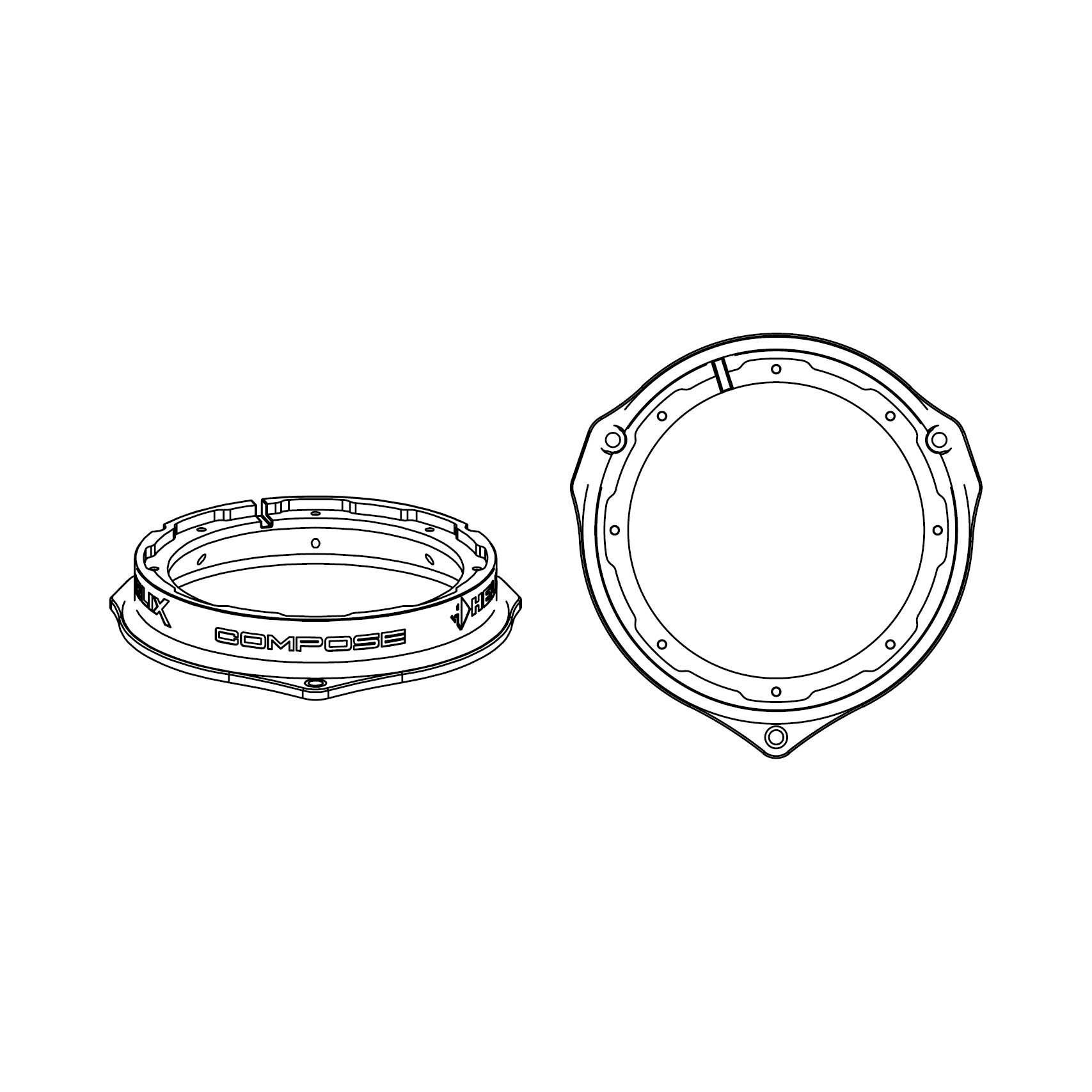 HELIX CFMK165 MB.2 (FDM) монтажные кольца