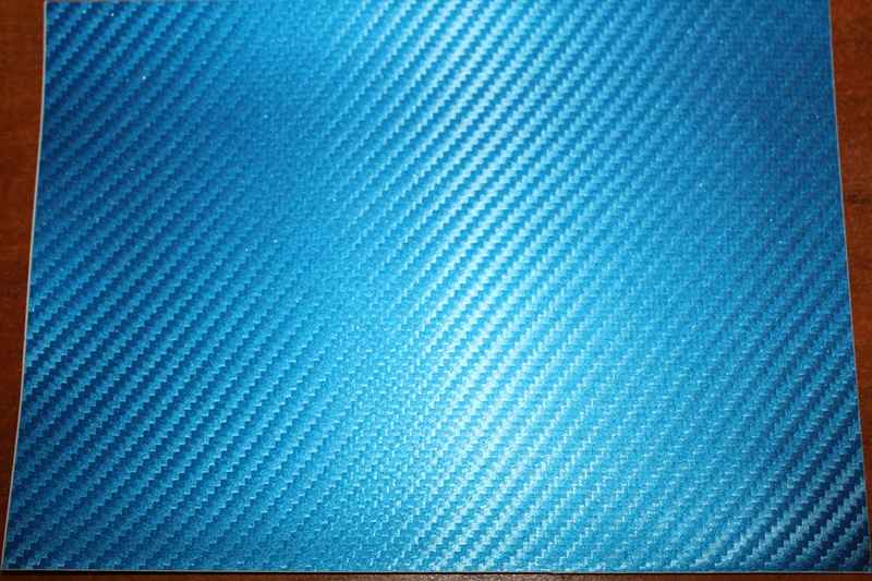 Пленка под Карбон Голубой 1,52м.
