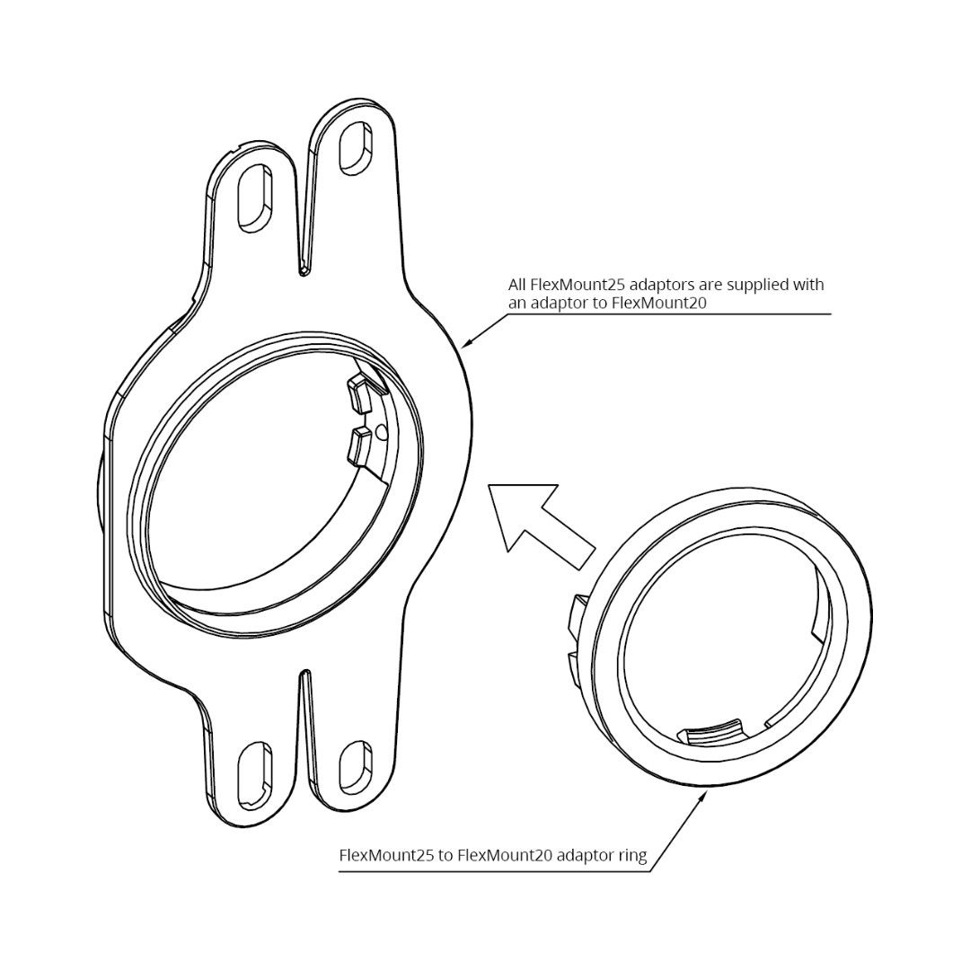 HELIX CFMK25 AUD.1 Монтажный адаптер FlexMounts (CI42506)