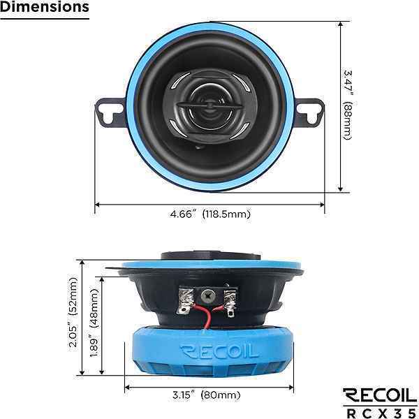Recoil Blue RCX35 Coax Recoil Blue RCX35 Coax