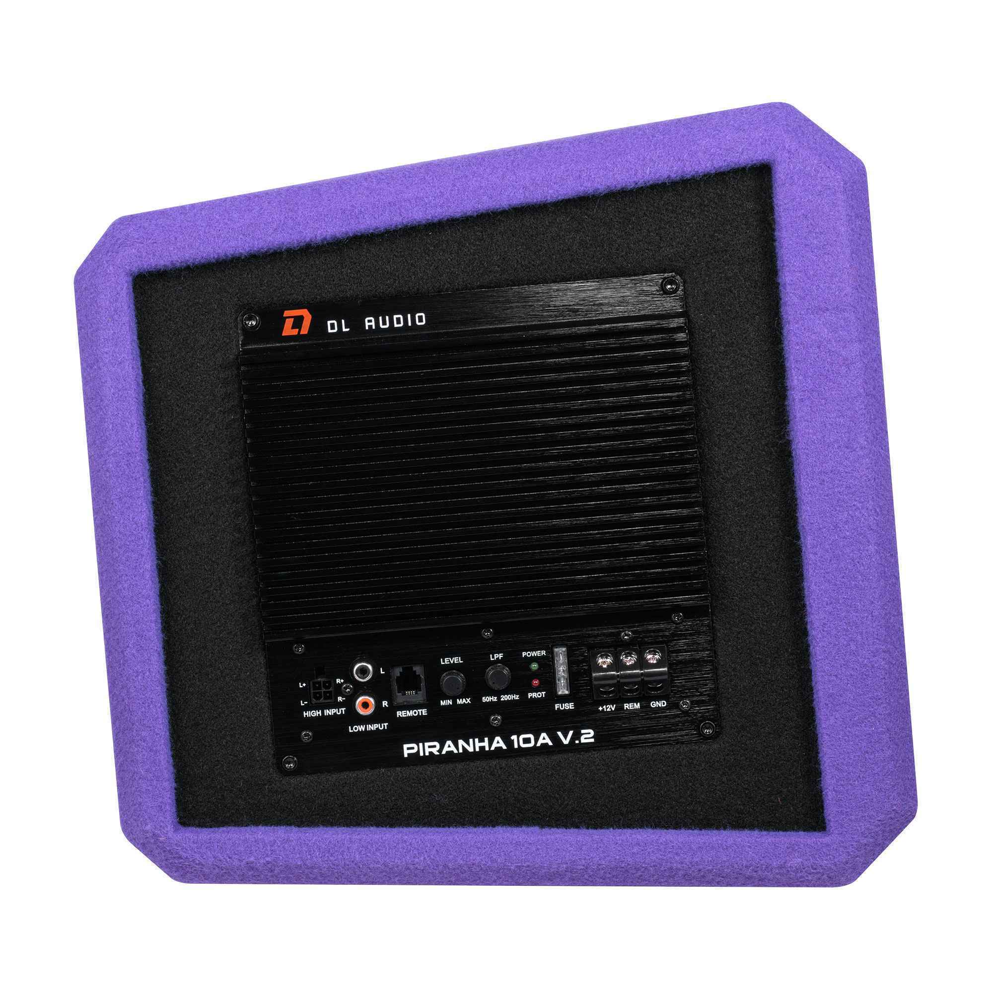 DL Audio Piranha 10A V.2 Purple активный сабвуфер (фиолетовый)