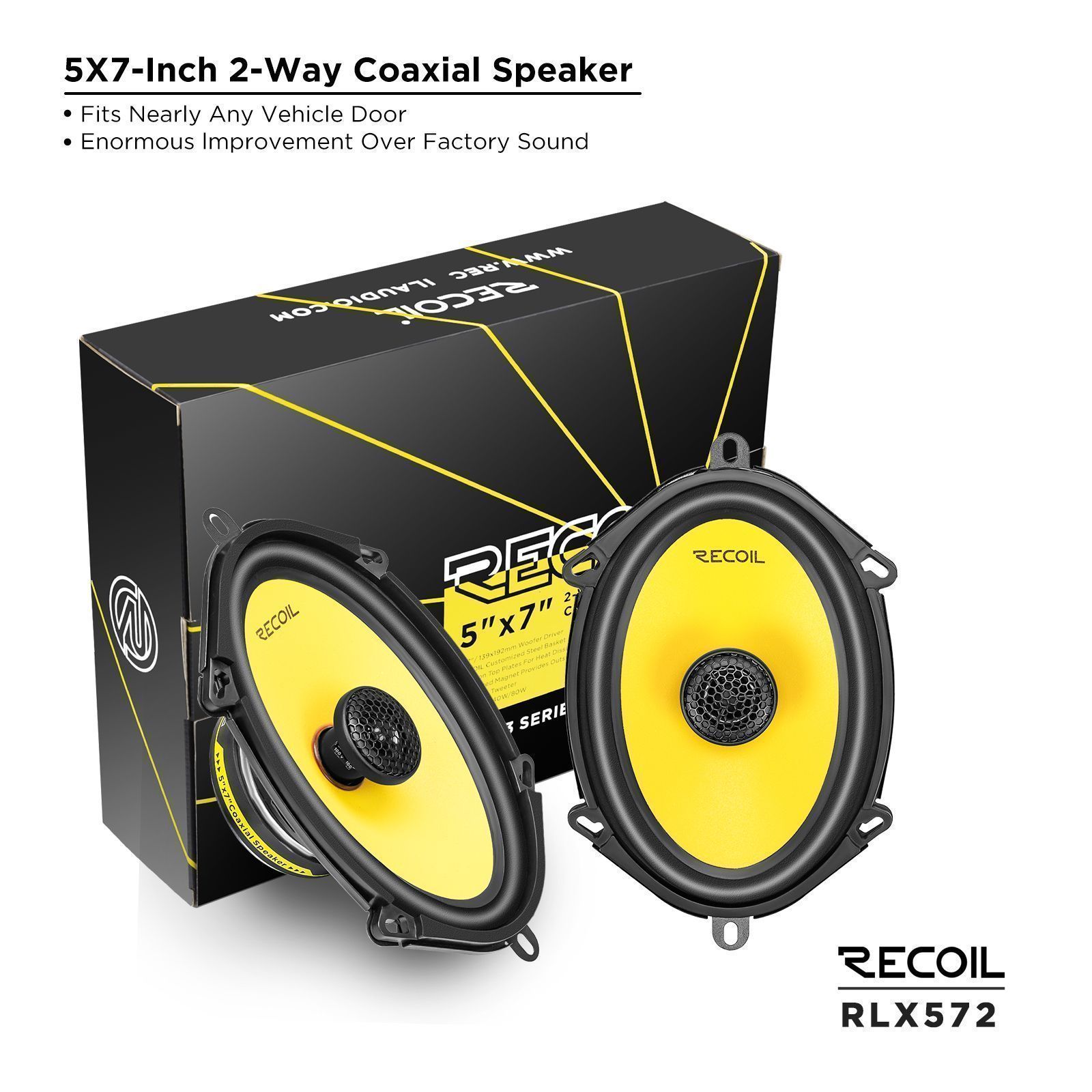 Recoil Audio RLX572, коаксиальные динамики