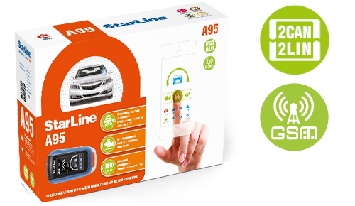 А/с StarLine A95 BT 2CAN+2LIN GSM