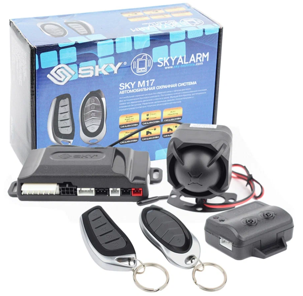 Автосигнализация SKY M17 + Сирена
