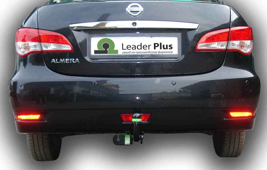 Фаркоп Leader Plus N120-A для Nissan Almera (RU) G11 2012-..., условно съемный шар (тип A)