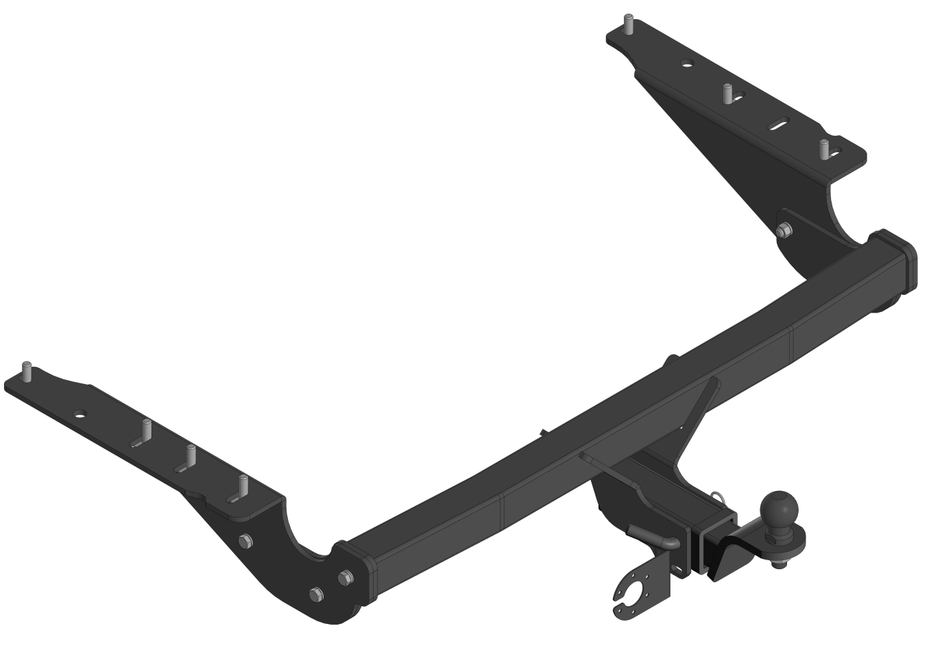 Фаркоп Уникар 18244Е для Toyota RAV4 III 2010-2016 long, быстросъемный шар (тип Е)