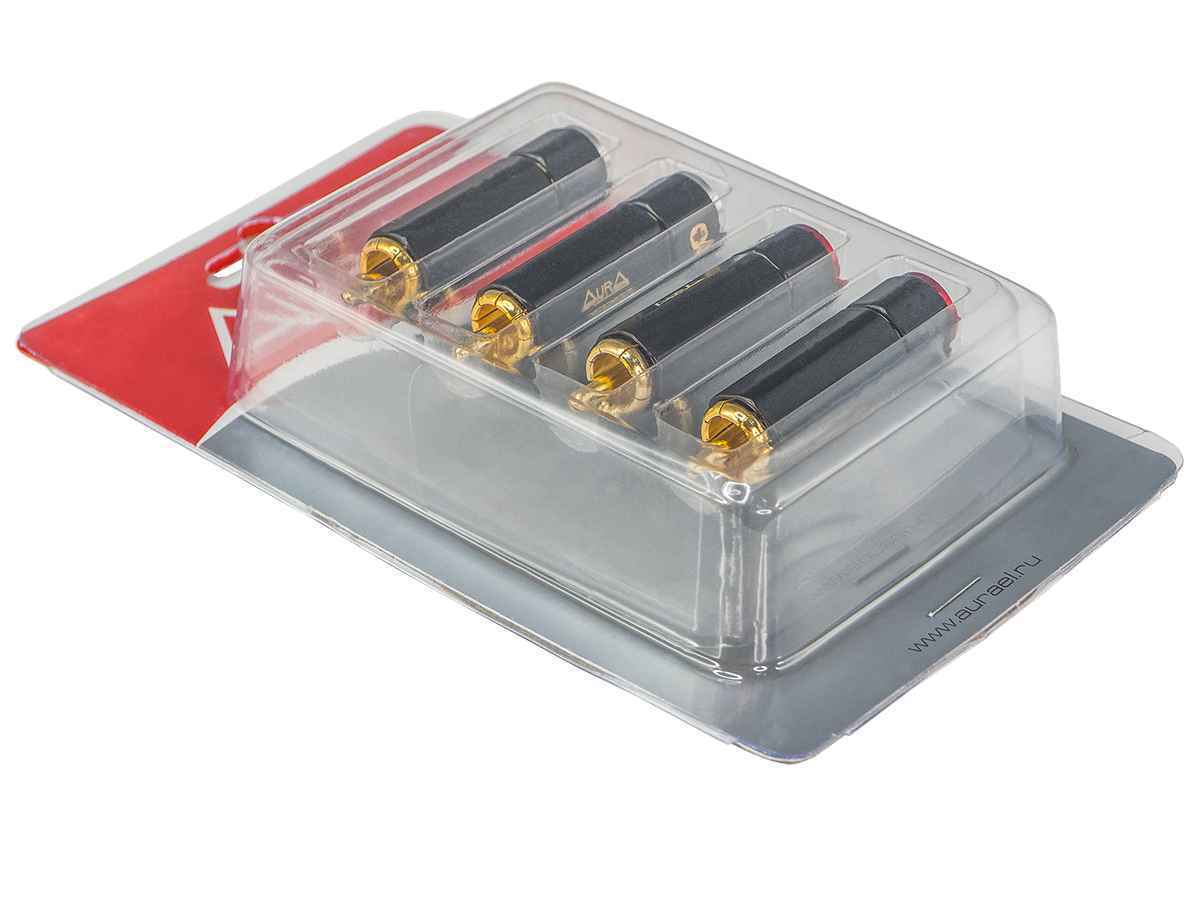 Aura RCA-P615 RCA коннектор, 9,3 мм вход, (4 шт) Aura RCA-P615 RCA коннектор, 9,3 мм вход, (4 шт)