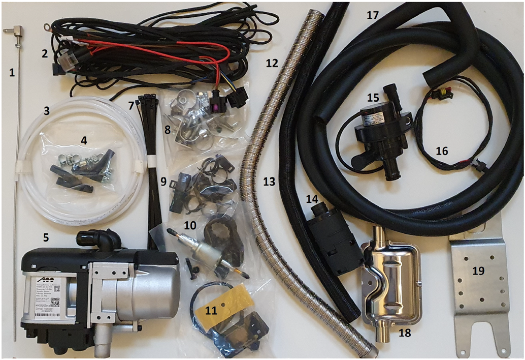 A100 HYDRO G5 eco (12В бензин, 5 кВт) предпусковой подогреватель двигателя