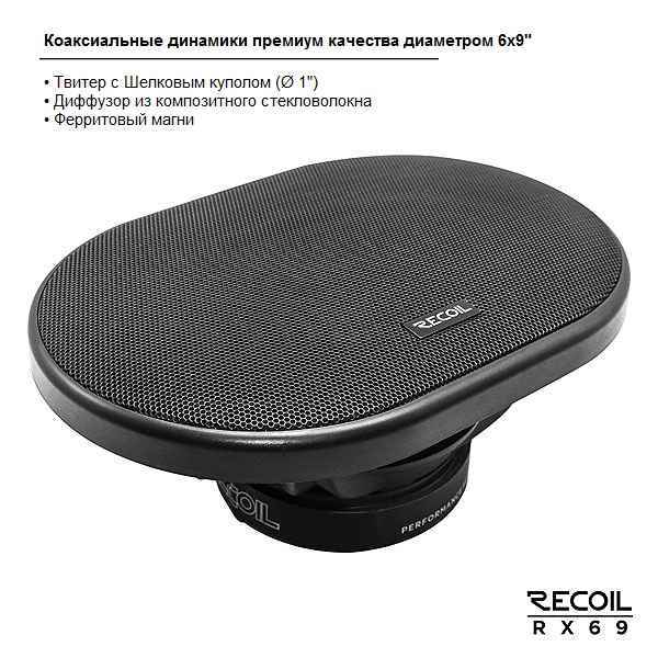 Recoil Audio Gray RX-69, коаксиальнеы динамики