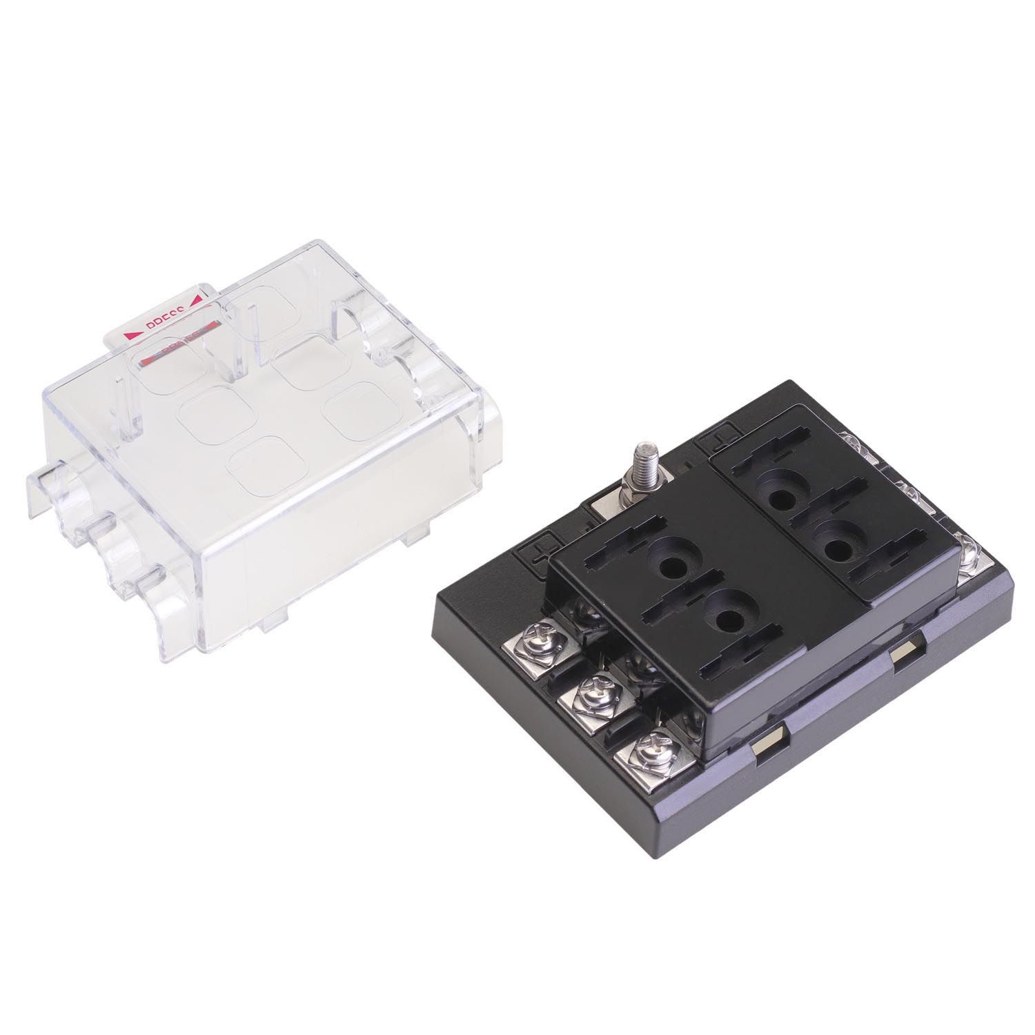 ABENT AFH-6m Держатель на 6 предохранителей ATP/ATC/ATO с крышкой