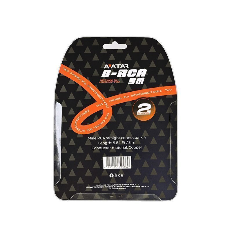 Avatar B-RCA 3m межблочный кабель 3 метра Avatar B-RCA 3m межблочный кабель 3 метра