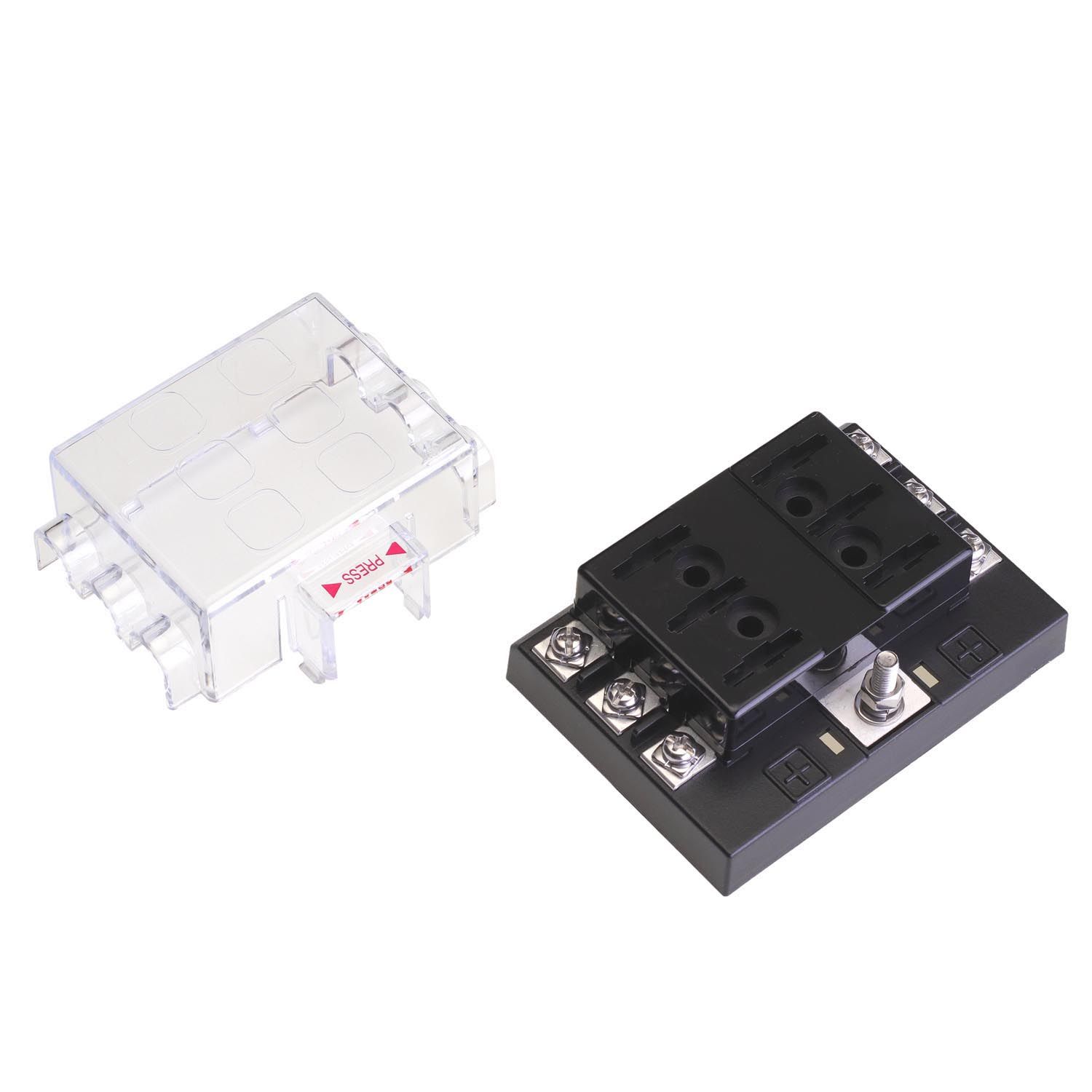 ABENT AFH-6m Держатель на 6 предохранителей ATP/ATC/ATO с крышкой