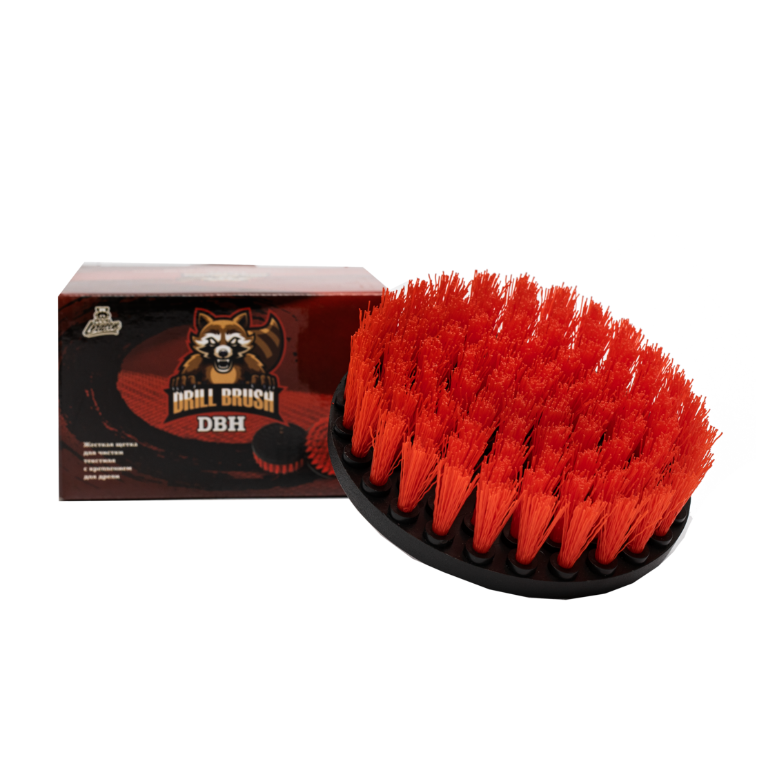 Щетка для чистки текстиля с креплением для дрели, жесткая LERATON DBH