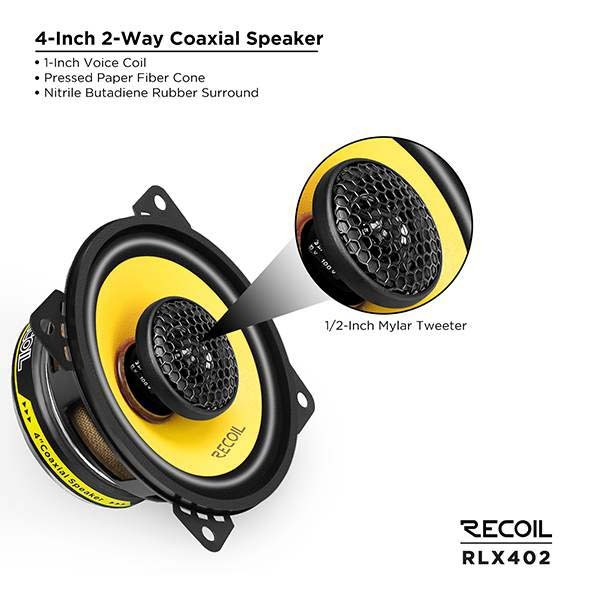 Recoil Audio RLX402, коаксиальные динамики