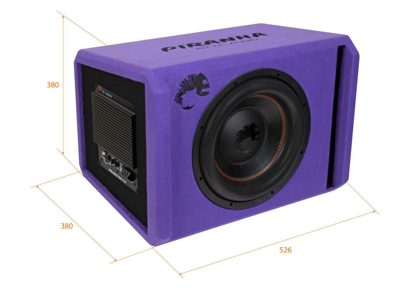 DL Audio Piranha 12A V.3 Purple сабвуфер активный