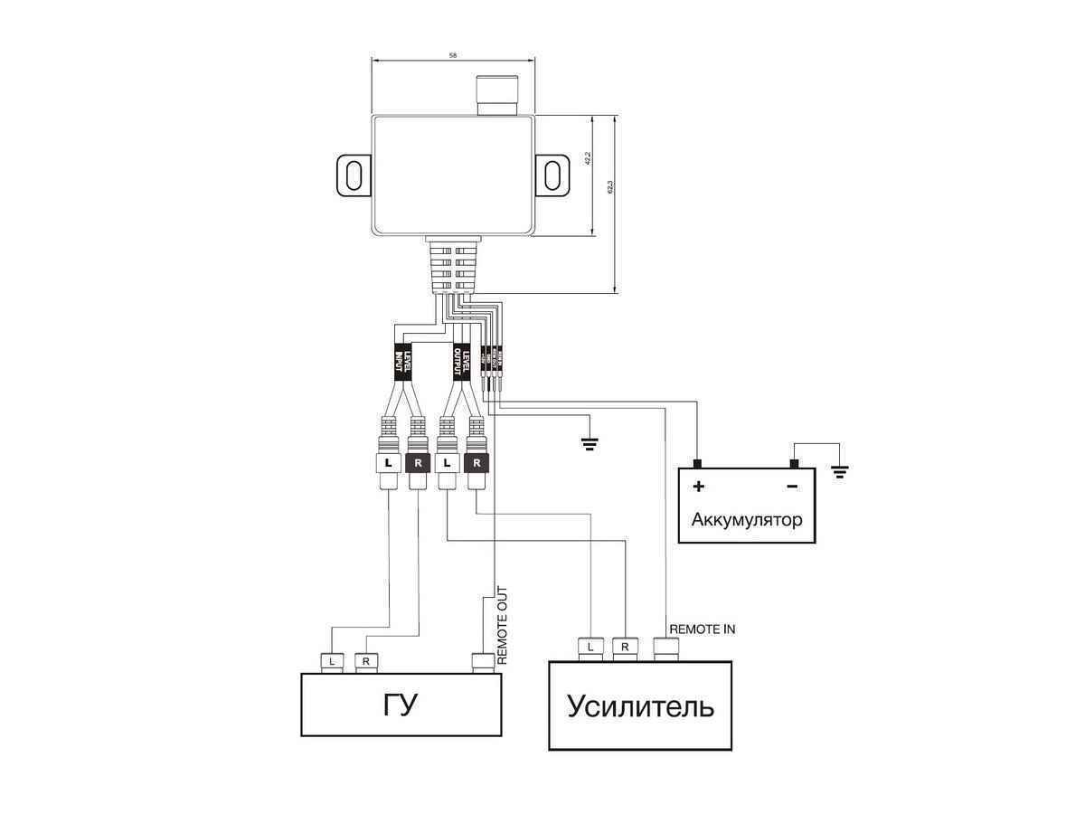 Aura ALC-006VU универсальный выносной регулятор уровня для усилителей