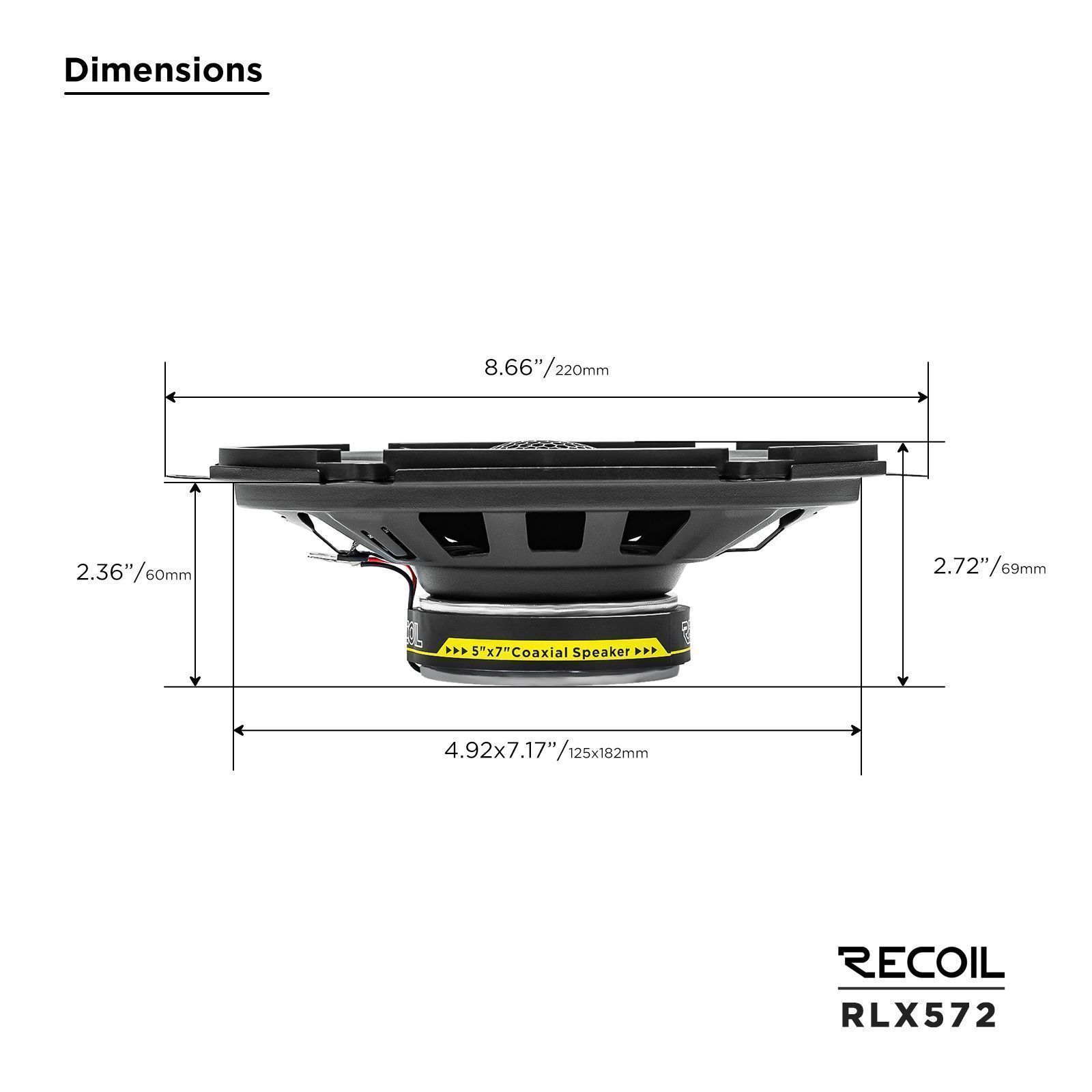Recoil Audio RLX572, коаксиальные динамики