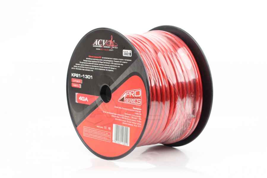 ACV KP21-1301 Силовой кабель красный 4AWG