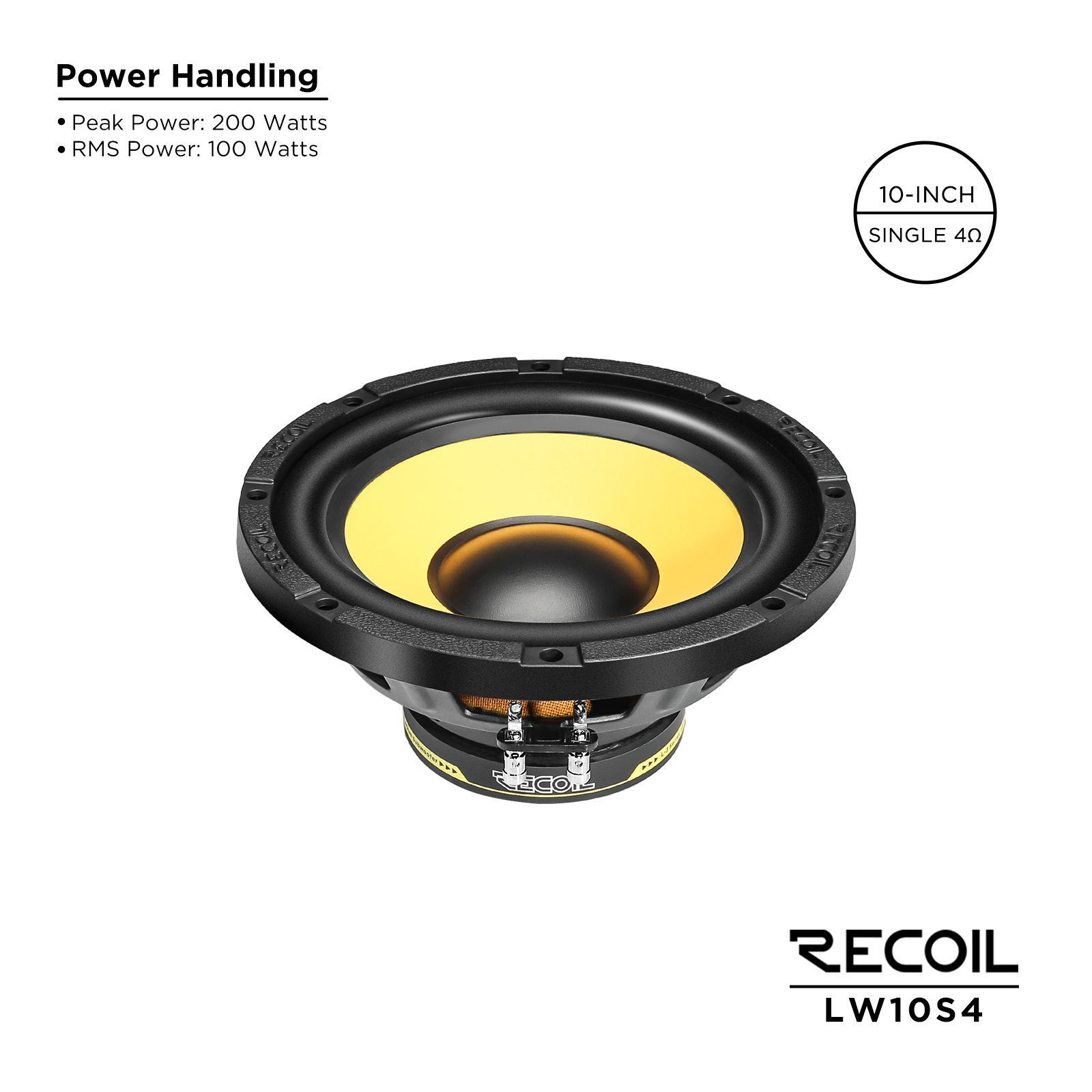 Recoil Audio LW10S4 сабвуфер Recoil Audio LW10S4 сабвуфер