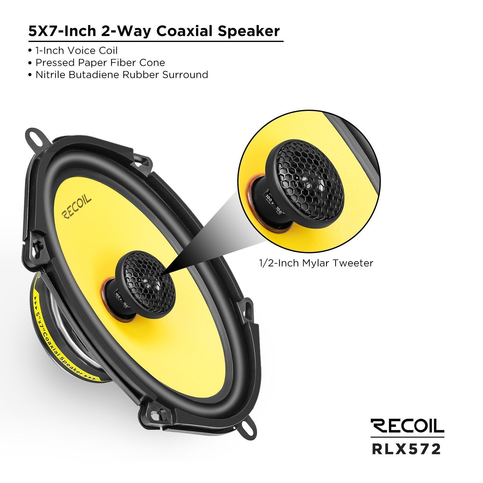 Recoil Audio RLX572, коаксиальные динамики