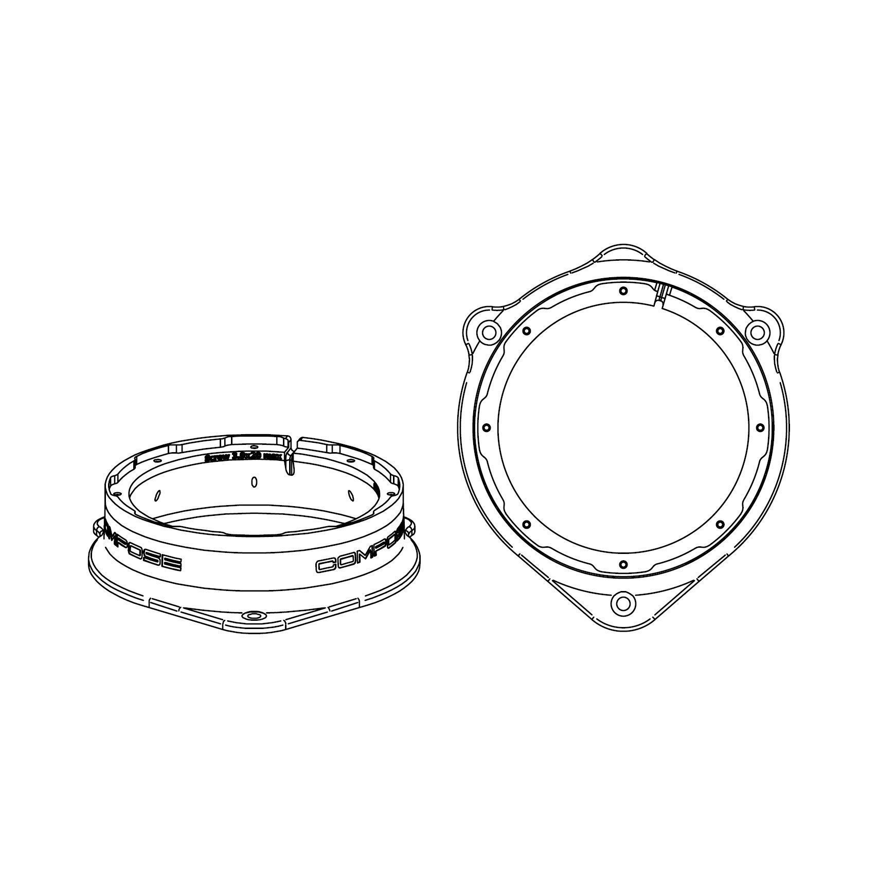 HELIX CFMK165 AUD.1 (FDM) монтажные кольца